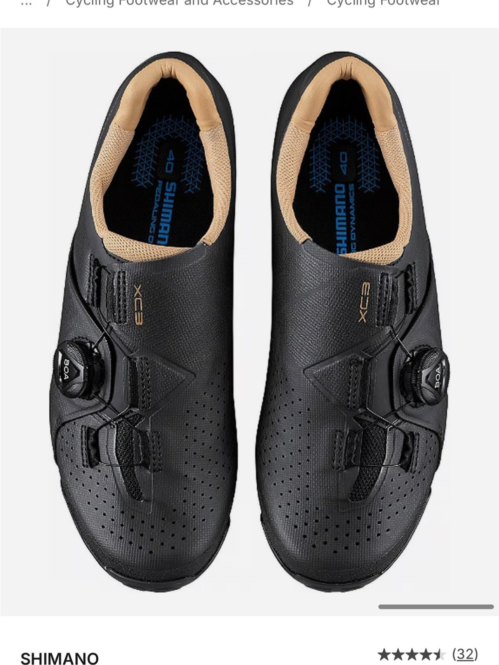 Shimano Black Women's Cycling Athletic Shoes with Clipless Cleat Outsoles